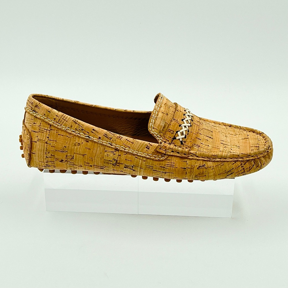 Jack Rogers Size 7.5 Cork Driving Moccasins Loafers Tan Moc Shoes NEW Dolce $119